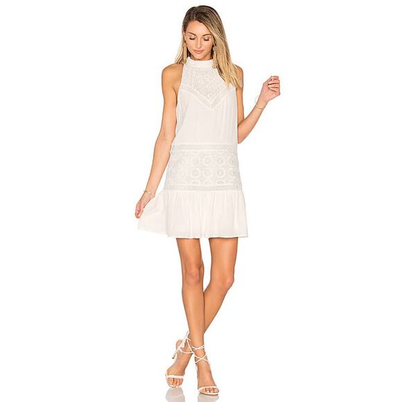Lovers + Friends Women's Ivory Star Chaser Sleeveless Mini Dress Size Small - Picture 1 of 9